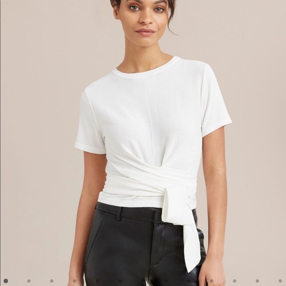 Modern Citizen Jude cropped wrap blouse